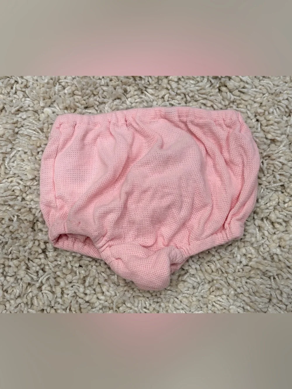Ralph Lauren Light Pink Knit Diaper cover/bloomers